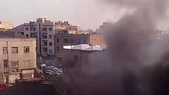 آتش سوزی وحشتناک در دروازه دولت تهران + فیلم