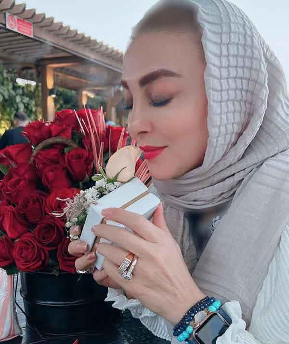 ژیلا صادقی سر سفره عقد + عکس