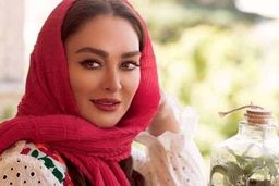 لباس سفارشی الهام حمیدی برای شب یلدا  + عکس