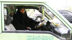 این معلم خانم راننده ون شد | راننده خط پونک - تجریش  +عکس