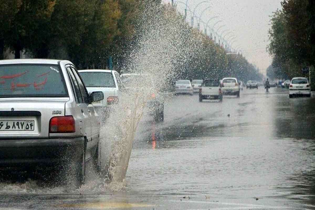 تشدید فعالیت سامانه بارشی از امشب در این استان | احتمال آبگرفتگی معابر و سیلاب‌های محلی