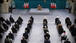 حسن روحانی در دیدار امروز مسئولان نظام با رهبر انقلاب