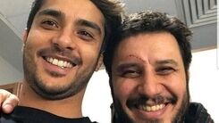 بادیگاردهای جواد عزتی در مشهد/تیپ سیاه پوش جواد عزتی +عکس خبرساز