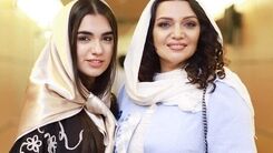 الهام پاوه نژاد و دخترش کردیا +عکس