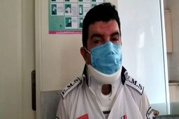 کتک خوردن ۲نفر از اورژانس بخاطر صدای دنده عقب آمبولانس+عکس