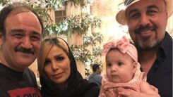 حرکت دست همسر مهران غفوریان جنجالی شد/حمله طرفداران بازیگر معروف به همسر مهران غفوریان +عکس