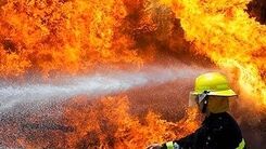 آتش سوزی عجیب آبشار مصنوعی در ناهار خوران گرگان!‌+فیلم
