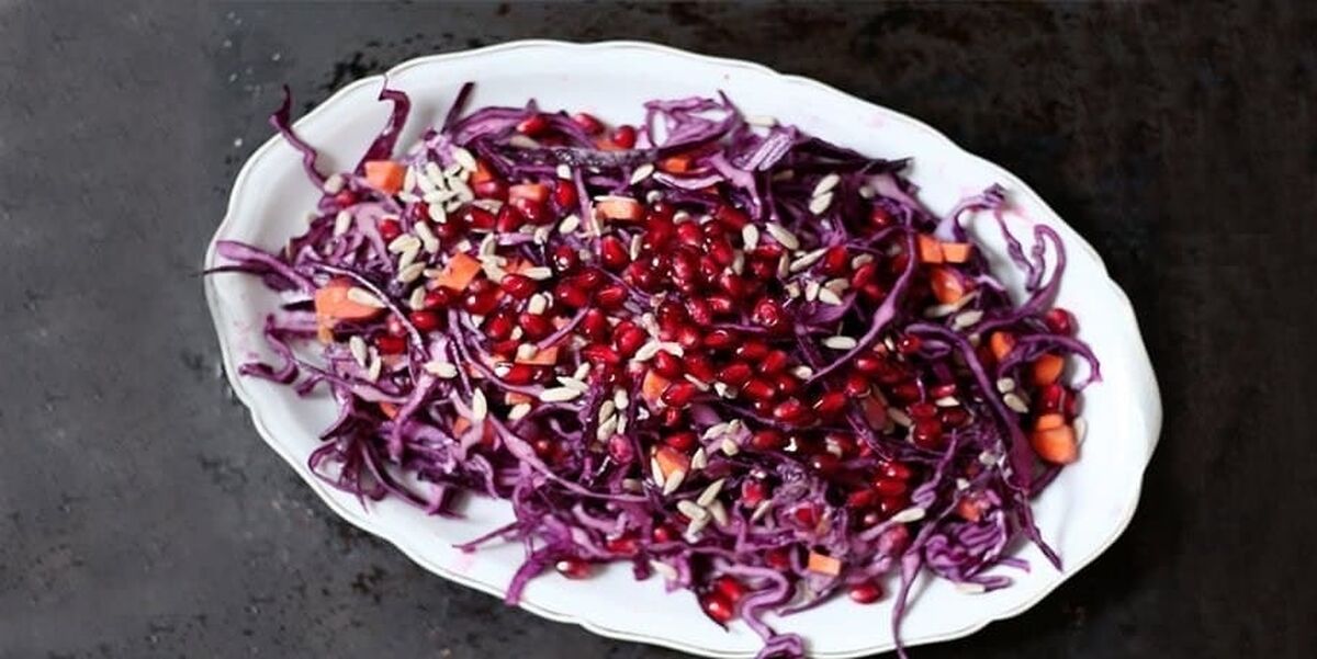 سالادی ویژه برای شب یلدا+عکس دیدنی 