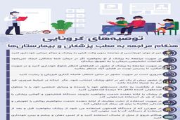 توصیه‌های کرونایی هنگام مراجعه به بیمارستان‌ها+اینفوگرافی