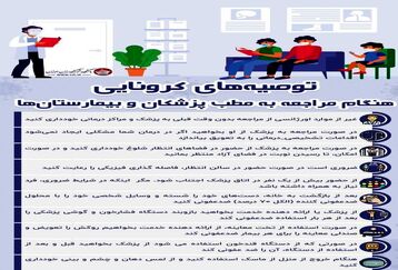 توصیه‌های کرونایی هنگام مراجعه به بیمارستان‌ها+اینفوگرافی