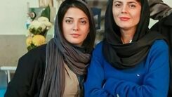 حرکات دور از انتظار از دختر لیلا حاتمی جلوی عکاسان | فیلم حرکت عجیب عسل دختر لیلا حاتمی مادرش را حرص داد +فیلم