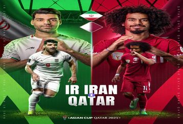 پوستر AFC برای بازی امشب ایران و قطر