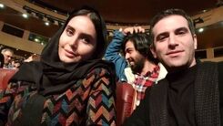 قیافه گرفتن الناز شاکردوست برای هوتن شکیبا | مانتوی زشت و کیف عجیب و غریب الناز شاکردوست در مهمونی خبرساز +فیلم