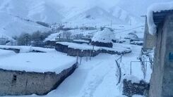 تصویر زیبا و دیدنی از زمستان سرد روستایی در زنجان
