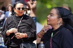 تیپ خارجکی بهاره رهنما با چهره جدید در یک مراسم | عجیب ترین عکس خانم بازیگر +عکس