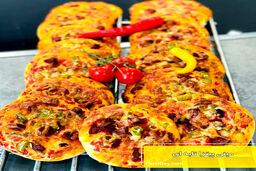 شام  ساده و فوری برای طرفداران پیتزا | طرز تهیه مینی پیتزای تابه‌ای