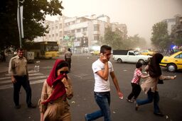 خیزش گرد و خاک در این مناطق تهران | کاهش نسبی دما در روزهای آینده