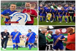 مهدوی کیا در دیدار نمادین ستارگان جهان +عکس