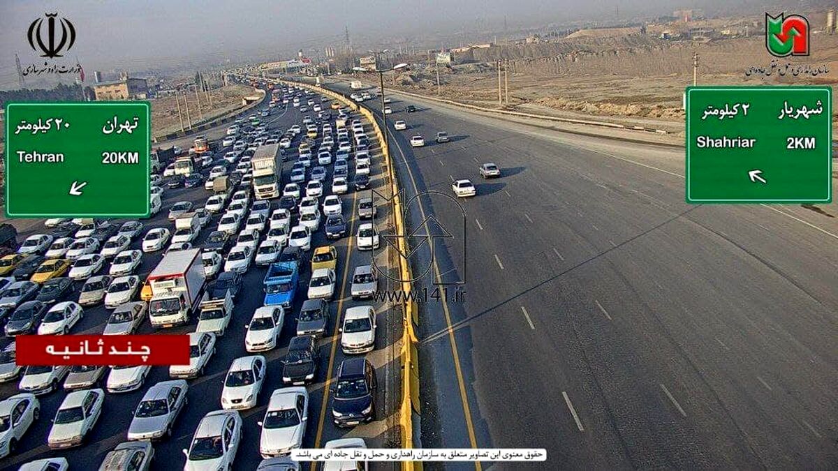 ترافیک ۵ کیلومتری در جاده بوشهر – شیراز +فیلم