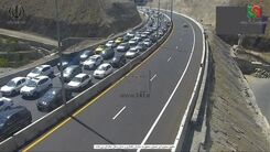 عکسی باورنکردنی از وضعیت این ساعاتِ جاده شمال