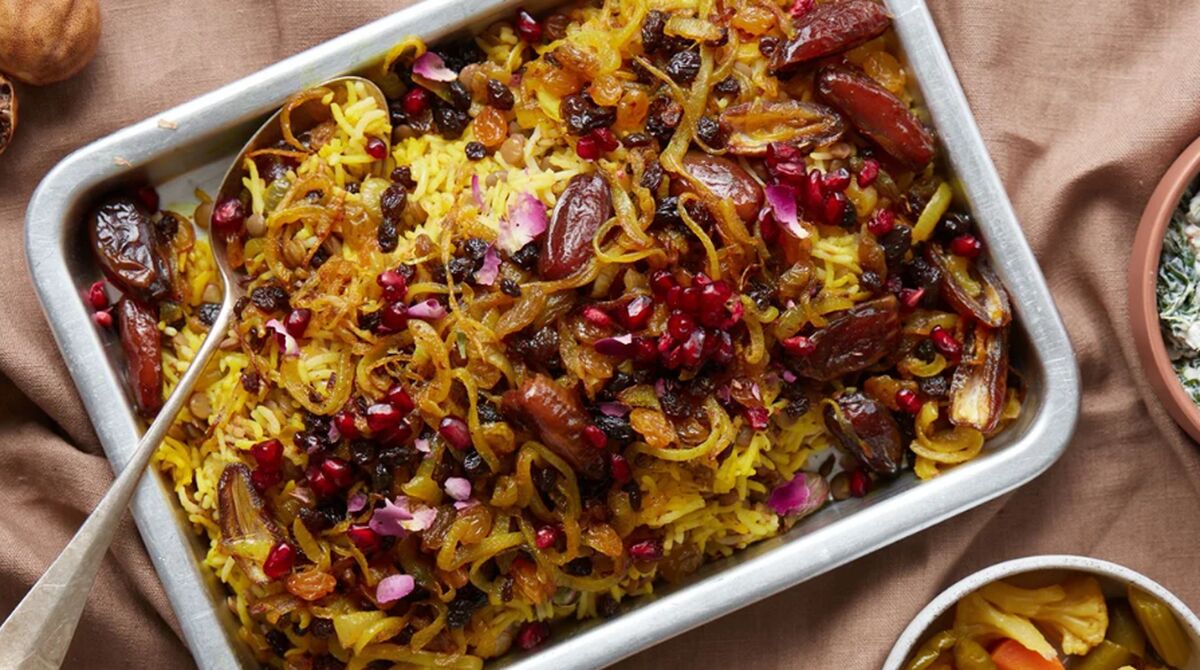 متفاوت‌ترین عدس پلوی زندگیت و بپز و لذت ببر | عدس پلوی گلستانی
