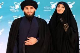 این عکس الهام چرخنده و شوهر روحانی اش ترکوند | عاشقانه الهام چرخنده و همسرش در عراق +عکس