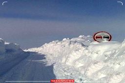 ارتفاع برف در خلخال به ۲ متر رسید