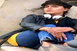 الناز شاکردوست پای دیگ نذری با پوشش متفاوت | تیپ مشکی شیک الناز شاکردوست +عکس