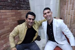 یوسف تیموری عکس همسر بازیگر تازه داماد را لود داد | ناراحتی عباس جمشیدی‌فر از شیطنت های یوسف تیموری +عکس