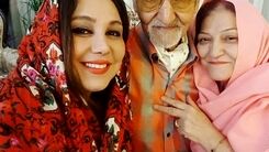 بریز و بپاش آنچنانی بهنوش بختیاری برای تولد پدرش | هم خوانی بهنوش بختیاری با عباس قادری + فیلم