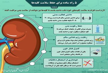 چند توصیه برای سلامتی کلیه ‌ها!+اینفوگرافی 