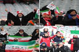 نیروهای انتظامی زن بیشتر از زنان تماشاچی!‌+عکس