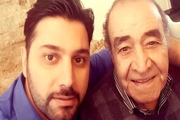 مادر جوان احسان خواجه امیری همه را شوکه کرد/تفاوت پدر و مادر احسان خواجه امیری را ببینید +عکس تولد 90 سالگی
