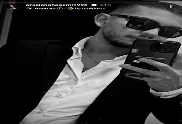 عینک گرانقیمت ارسلان قاسمی توجه همه را جلب کرد | تیپ میلیاردی ارسلان قاسمی +عکس