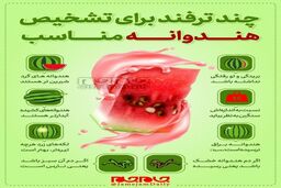 تشخیص هندوانه مناسب در شب یلدا+اینفوگرافی