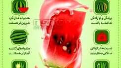 تشخیص هندوانه مناسب در شب یلدا+اینفوگرافی