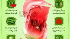 تشخیص هندوانه مناسب در شب یلدا+اینفوگرافی