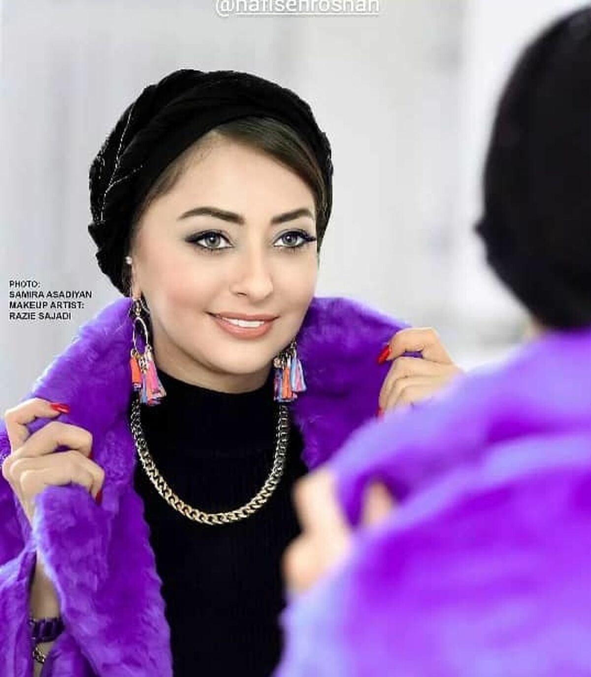 عکس لوس نفیسه روشن و همکار مردش سوژه شد | لقب زشتی که نفیسه روشن به همکارش داد + عکس