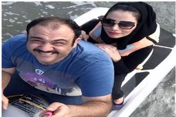 همسر مهران غفوریان با این تغییر چهره عجیب، غیرقابل شناسایی شد! | سلفی باورنکردنی زن مهران غفوریان + عکس