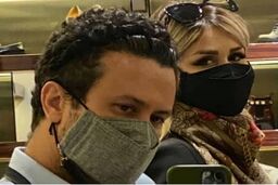 شاهرخ استخری با یک چاقو و خونین و مالین در خیابان های بلژیک +عکس