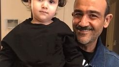 تیپ نامتعارف مهران غفوریان و دخترش برای رفتن به سوپرمارکت +فیلم