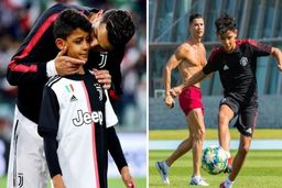 شادی گل پسر کریستیانو رونالدو به سبک‌ پدرش +فیلم