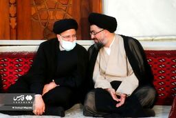 خوش و بش رئیسی با نوه امام خمینی +عکس