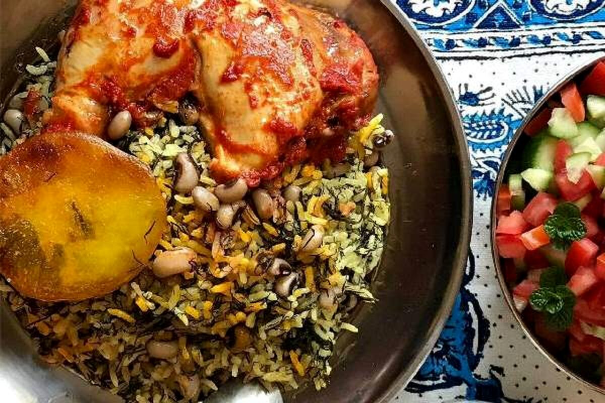 لوبیا پلو شیرازی اگه نخوردی یعنی زندگیت یه چیزی کم داشته تا حالا! | طرز تهیه لوبیا پلو شیرازی 