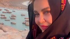 ژست های بهاره رهنما برای روز ولنتاین لو رفت/ خانم بازیگر با دسته گل شیک در آتلیه+فیلم