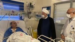  عیادت روحانی از وزیرش در بیمارستان +عکس