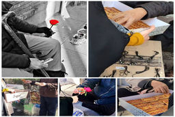 دلجویی مردم تبریز از دستفروش معلول+عکس