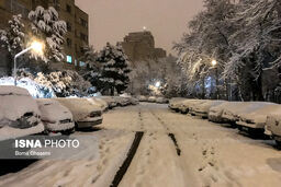 بارش باران و برف در تهران
