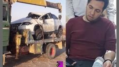 اولین تصویر مجری تلویزیون پس از تصادف خونین | خودروی آقای مجری پرس شد 