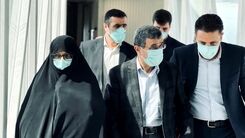 عکسی از احمدی نژاد و همسرش در سفر دبی